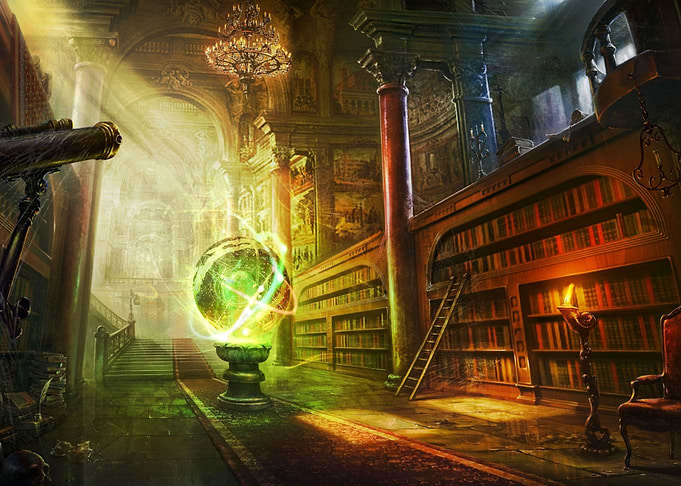 Magic ball in library