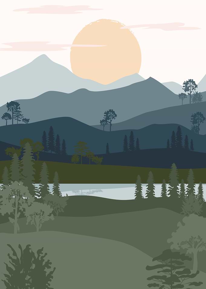 Sun Set on mountain