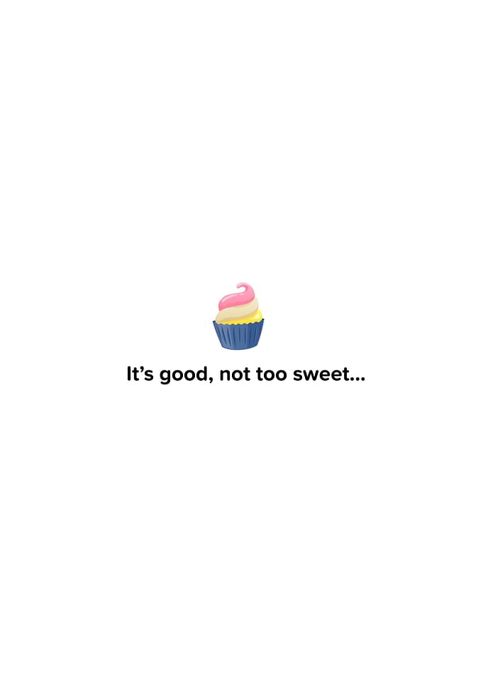 Not Too Sweet Cake