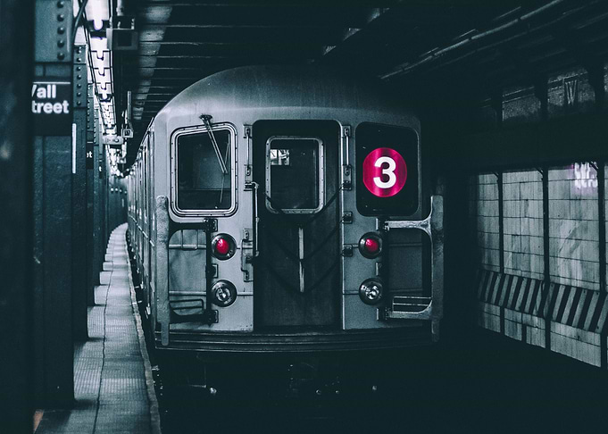 Grayscale Subway new york