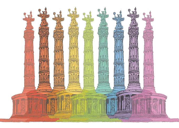 Colorful Siegesaeule