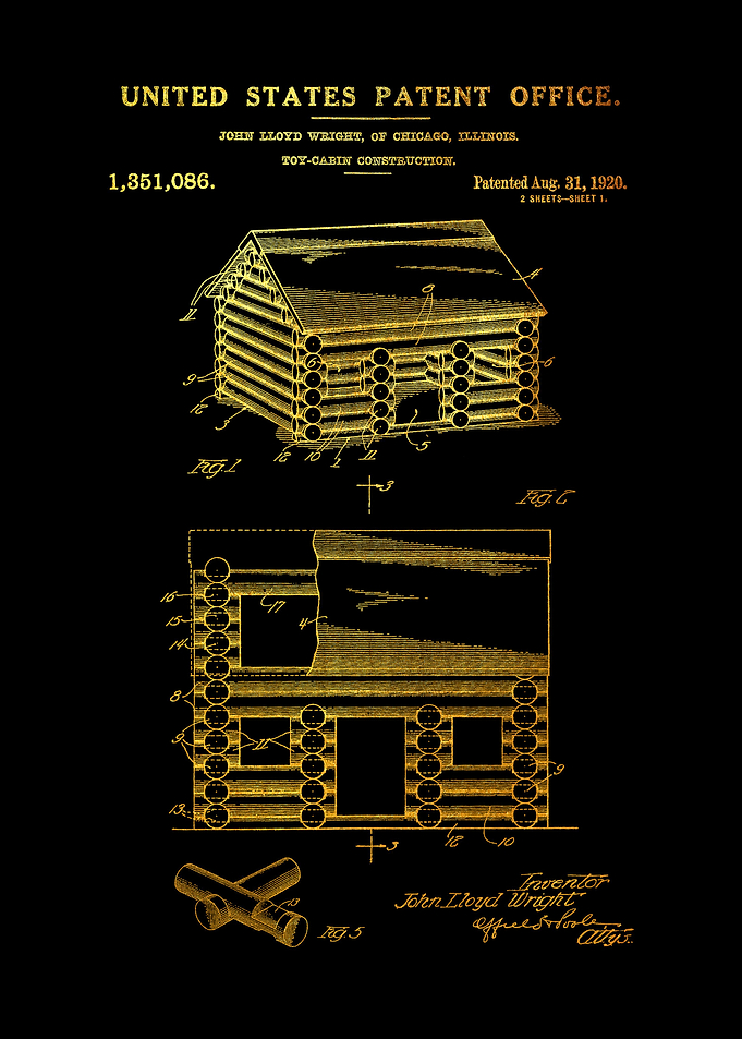 19 Lincoln Logs Toy Paten