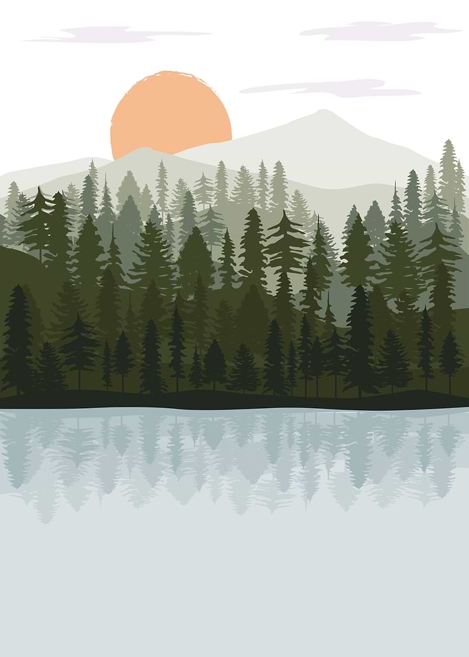 Sun Set on mountain