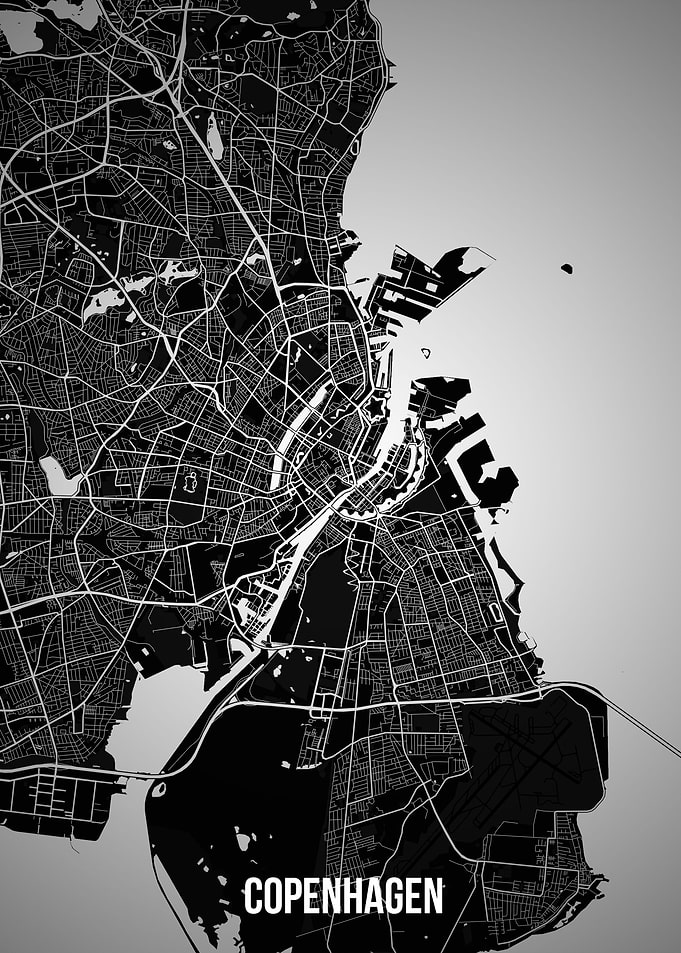 Copenhagen dark map
