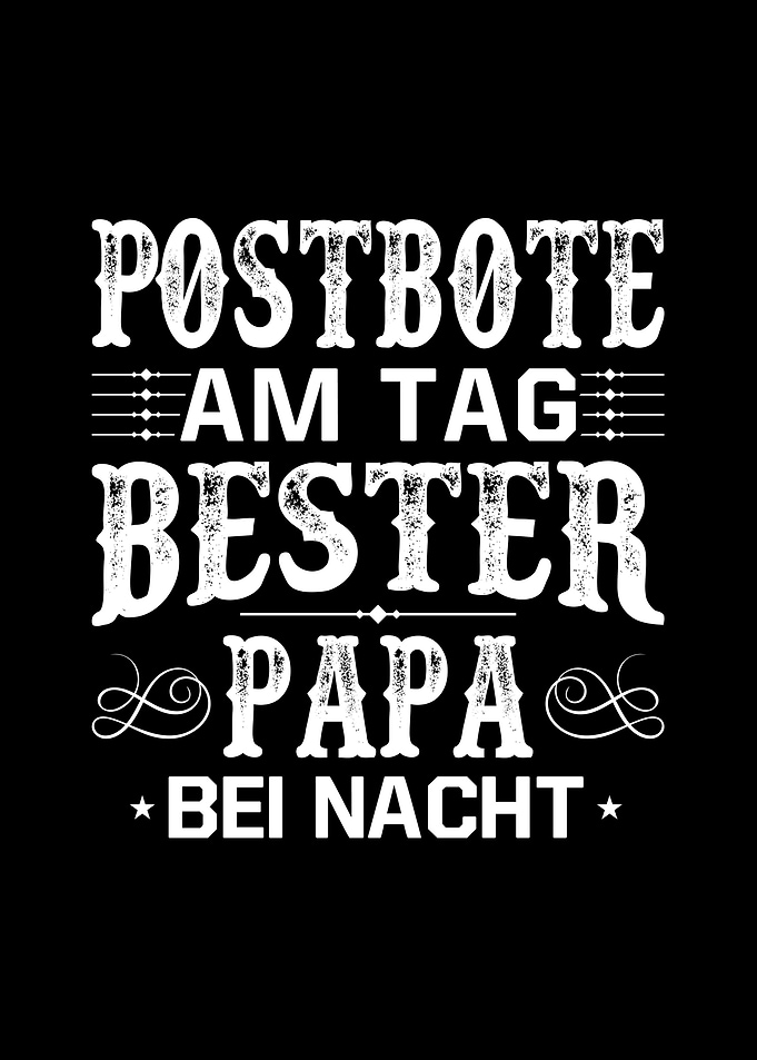 Postbote Vatertag Geschenk