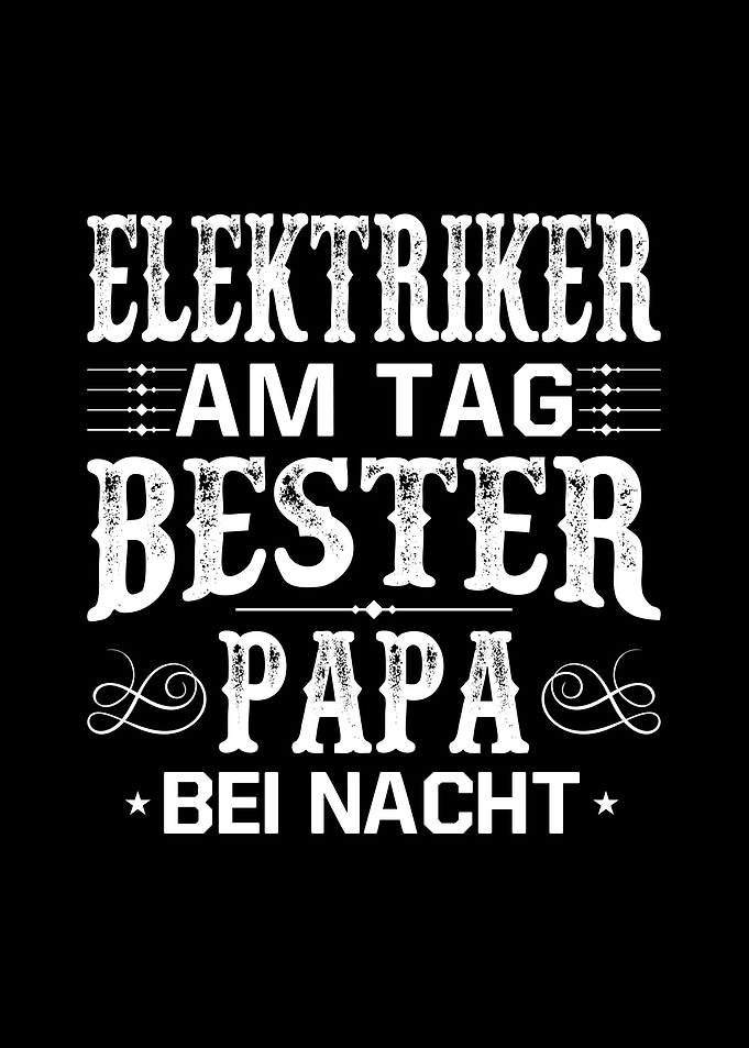 Elektriker Papa Vatertag