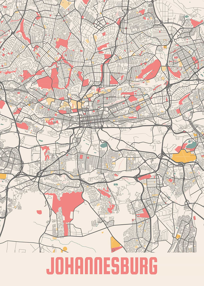 Johannesburg Chalk Map