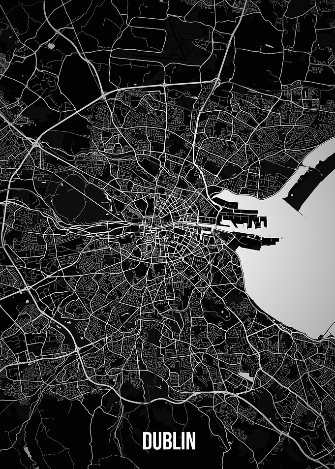 Dublin dark map