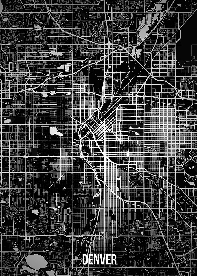 Denver dark map