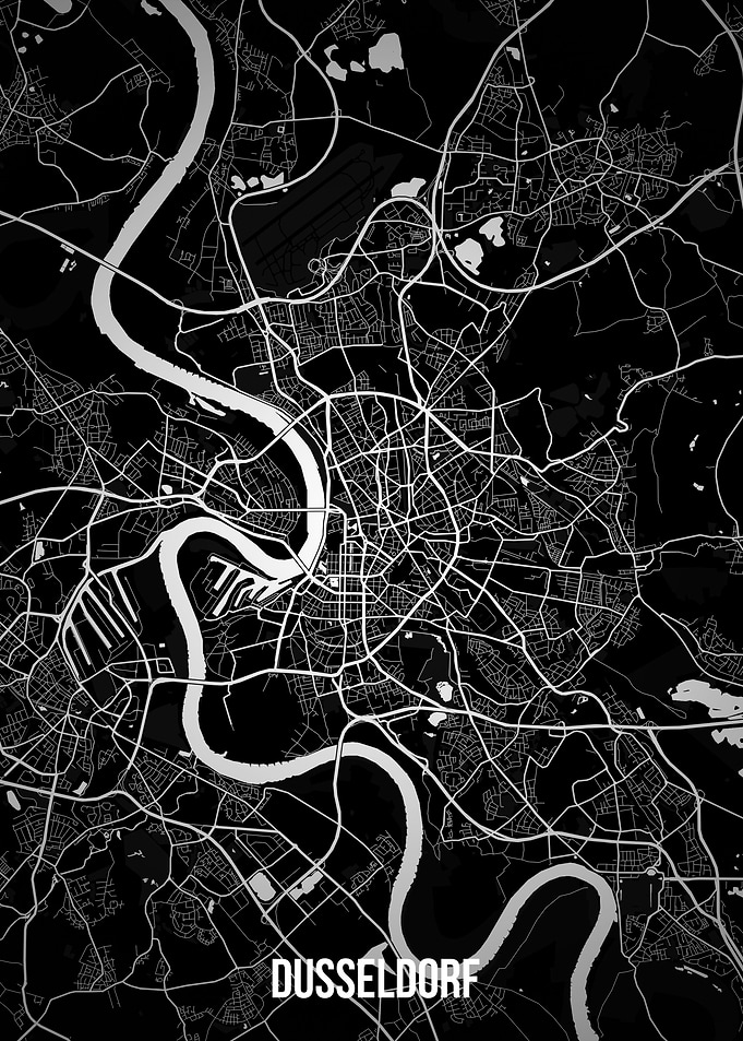 Dusseldorf dark map