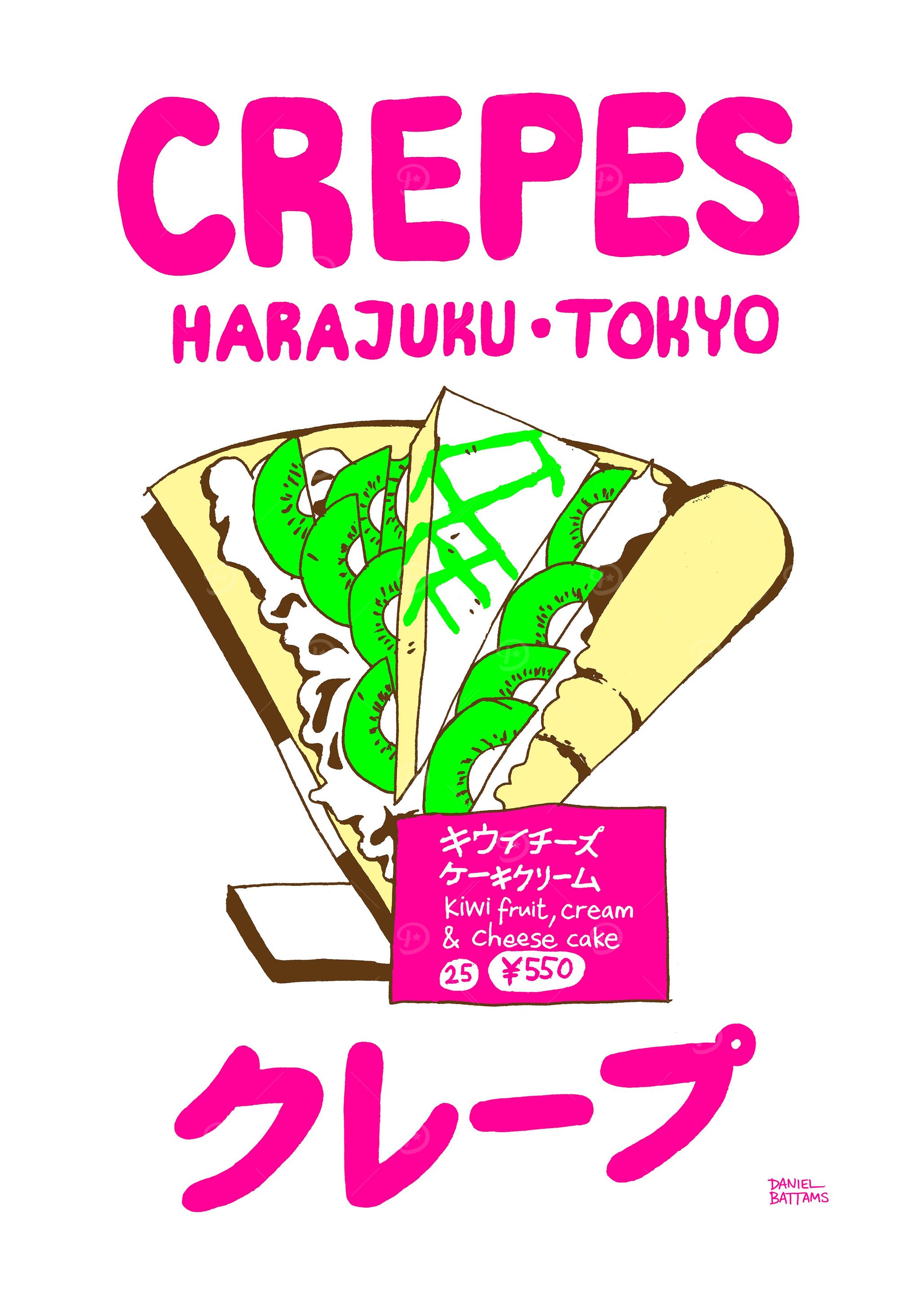 Tokyo Kiwi Crepes