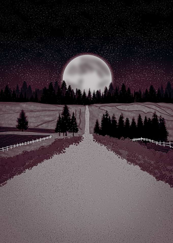 Moon at night
