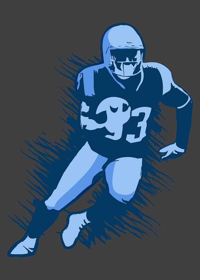 Player with Football