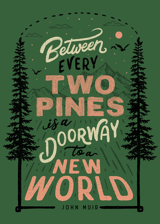 Between every two pines