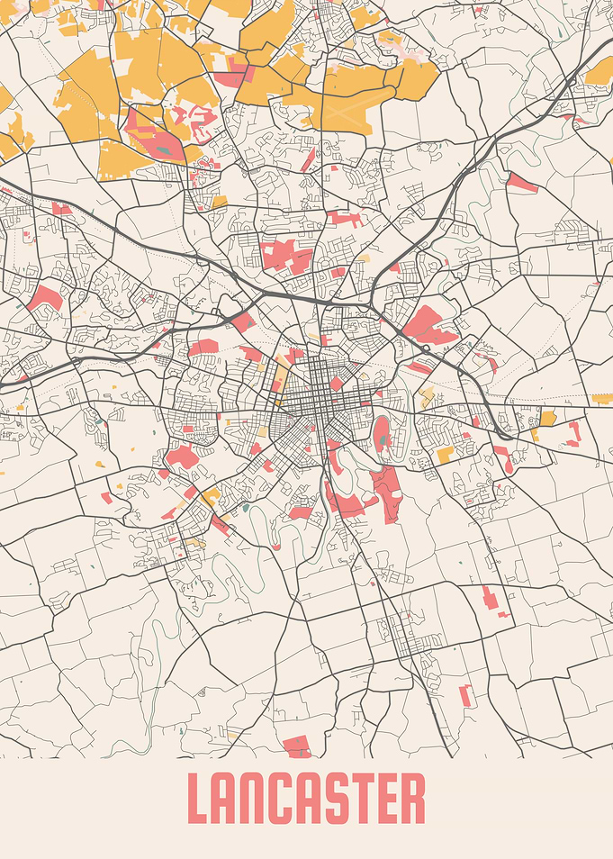 Lancaster Chalk Map