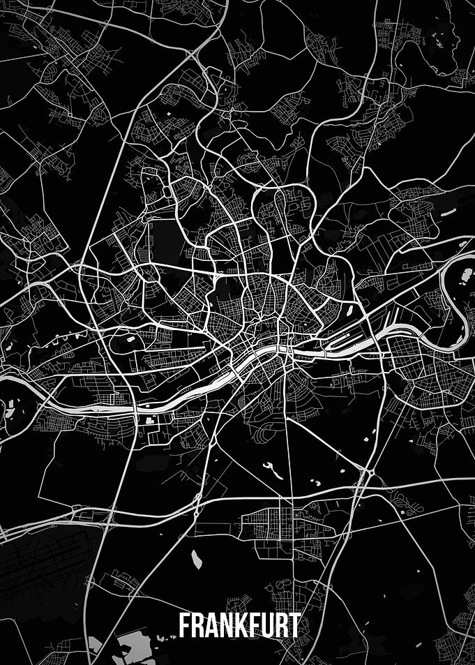 Frankfurt dark map