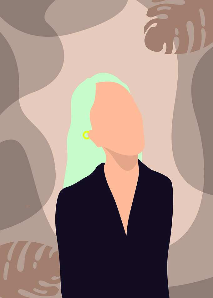 Minimalist Pierced Woman