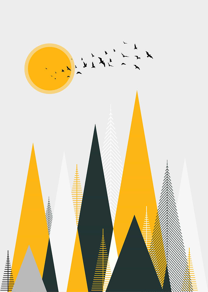 scandinavian mountain art