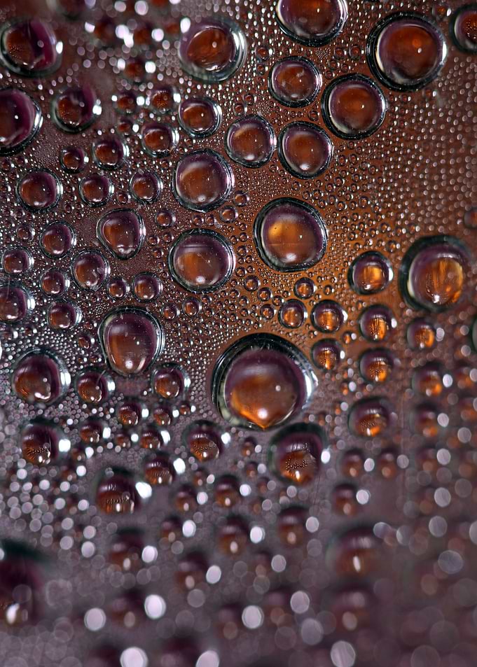 Drops wet close up prints