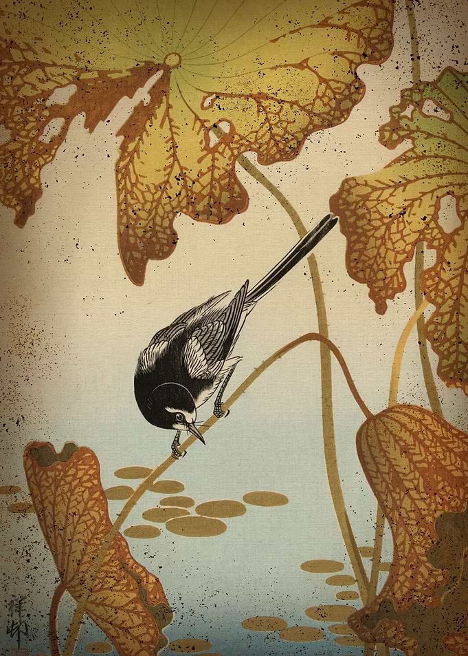 Sumi e bird