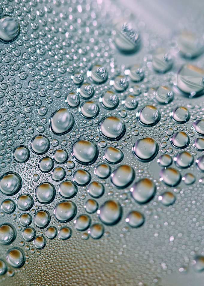 Drops wet close up prints