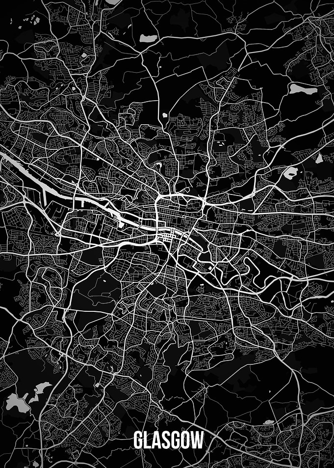 Glagow dark map
