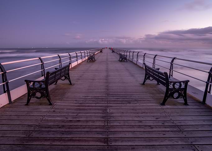 Saltburn pier UK