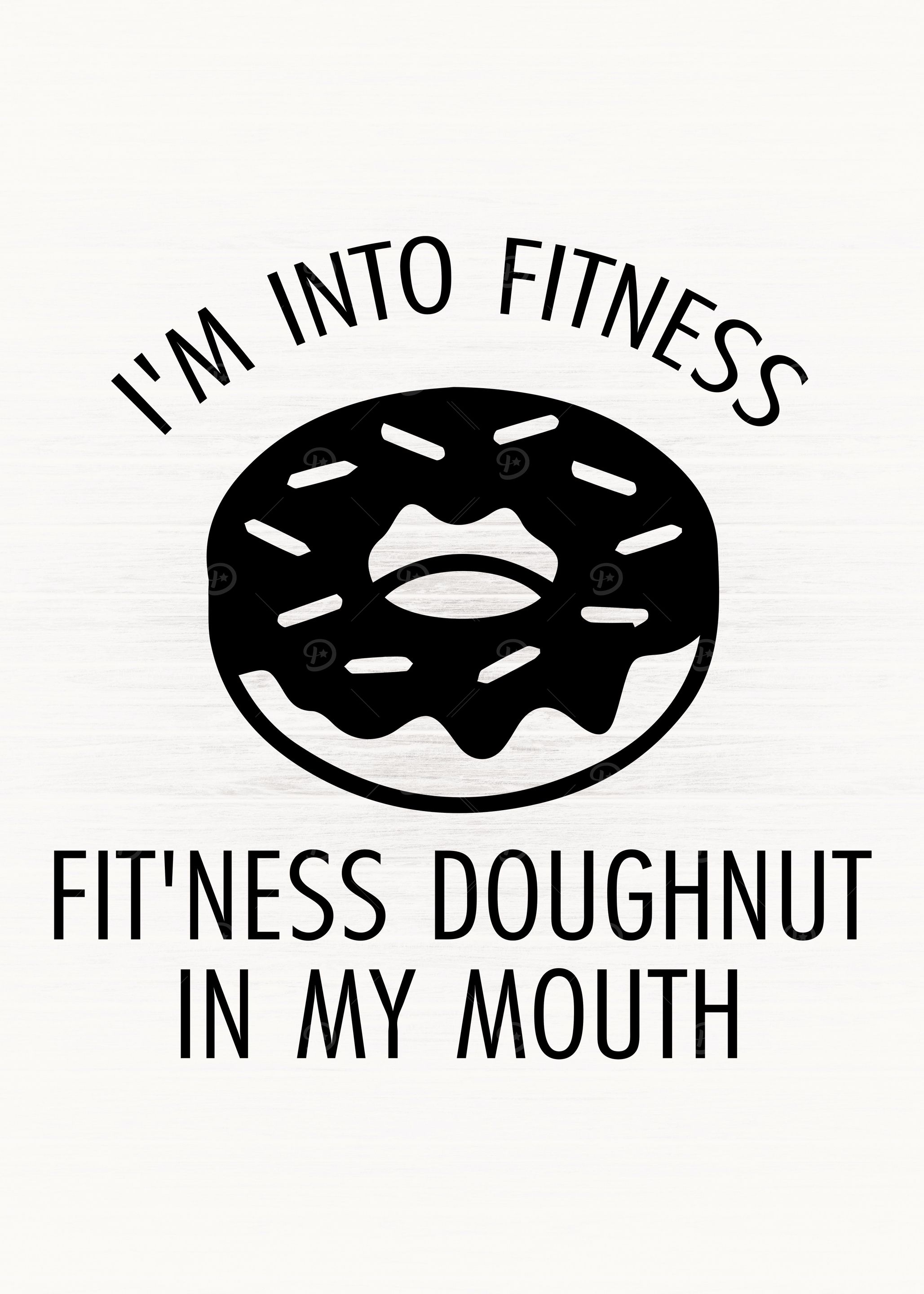 Fitness Doughnut In Mouth