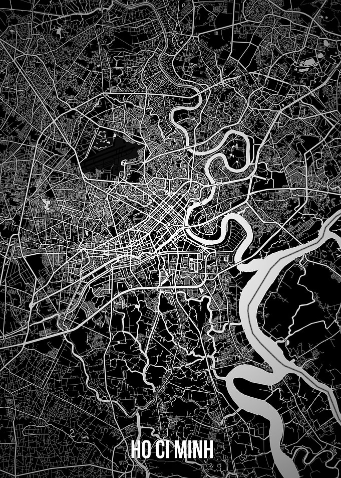 Ho Ci Minh dark map