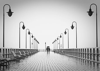 Couple on a pier