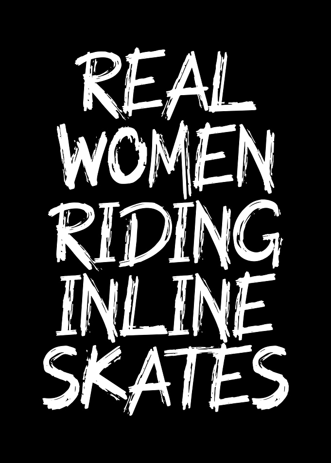 women riding inline skates