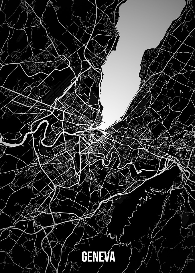 Geneva dark map