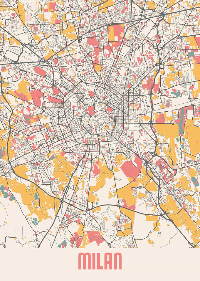 Milan Chalk Map