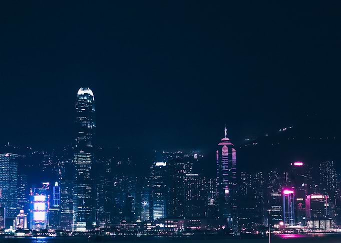 Hong Kong Central by Night