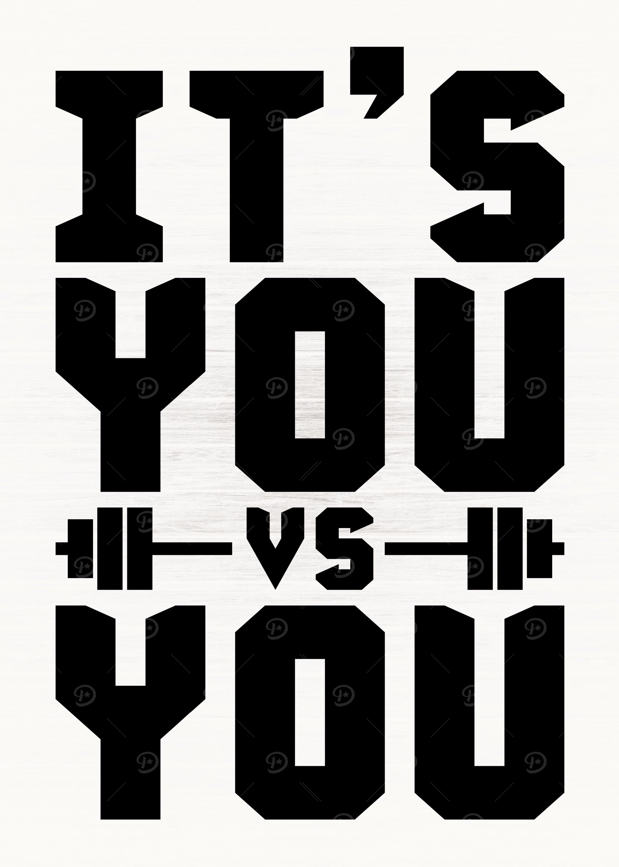 You vs You