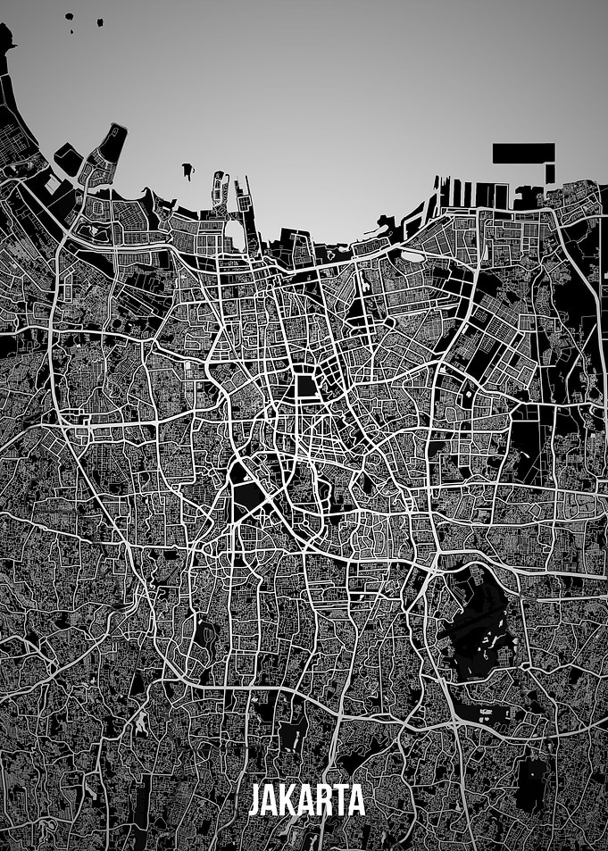Jakarta dark map