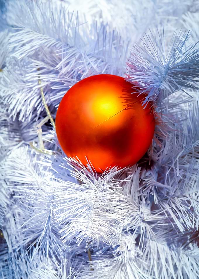 Orange Christmas Ball