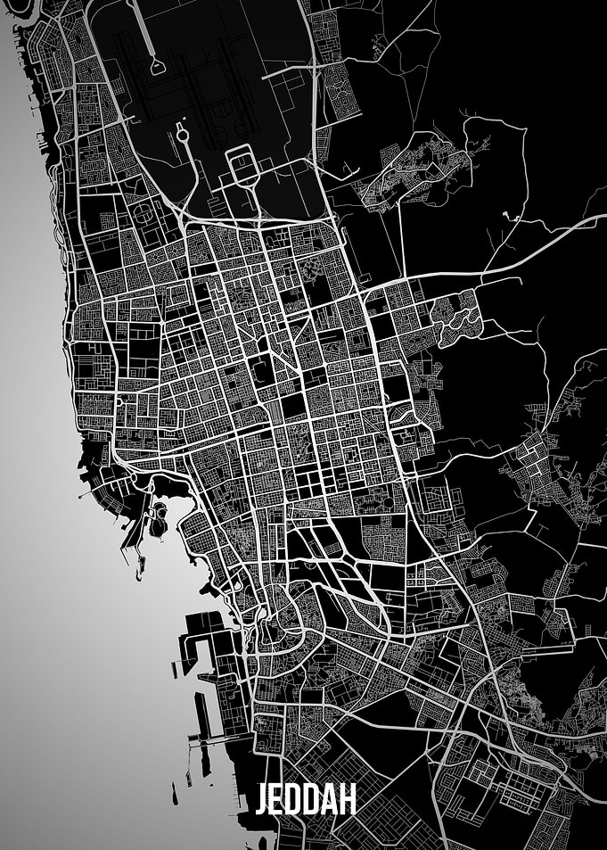Jeddah dark map