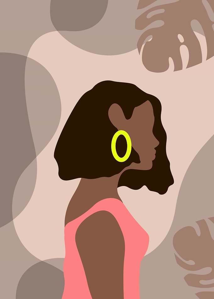 Minimalist Beautiful Woman