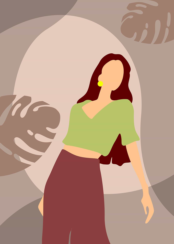 Minimalist Young Woman