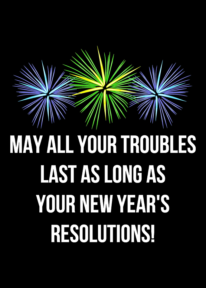 New Years Resolution Pun