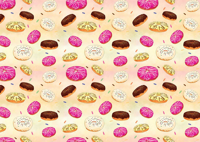 Colorful Donut Pattern