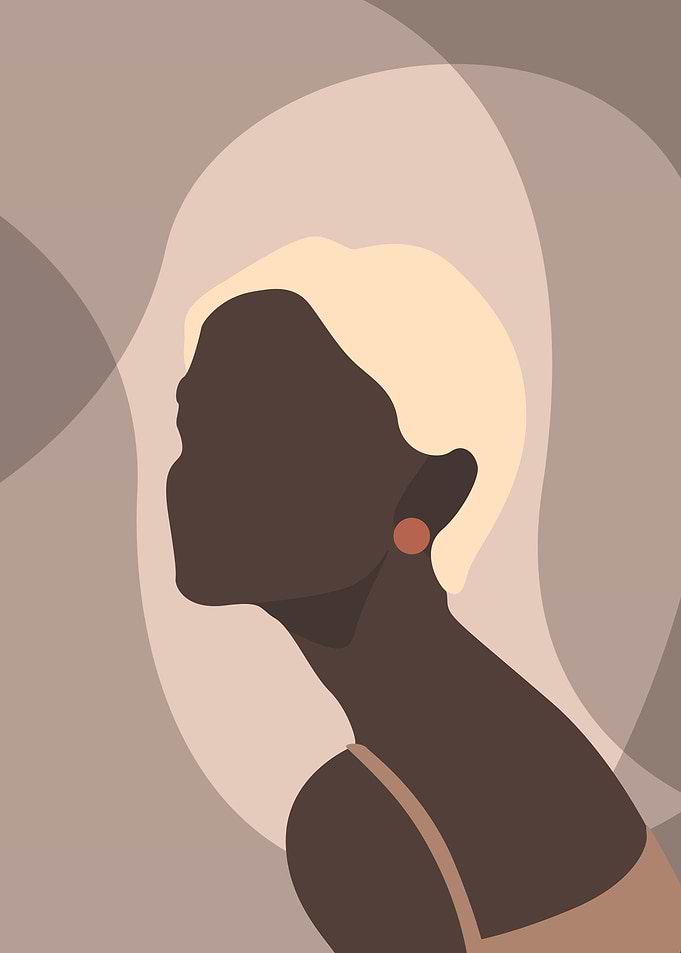 Minimalist Blonde Woman