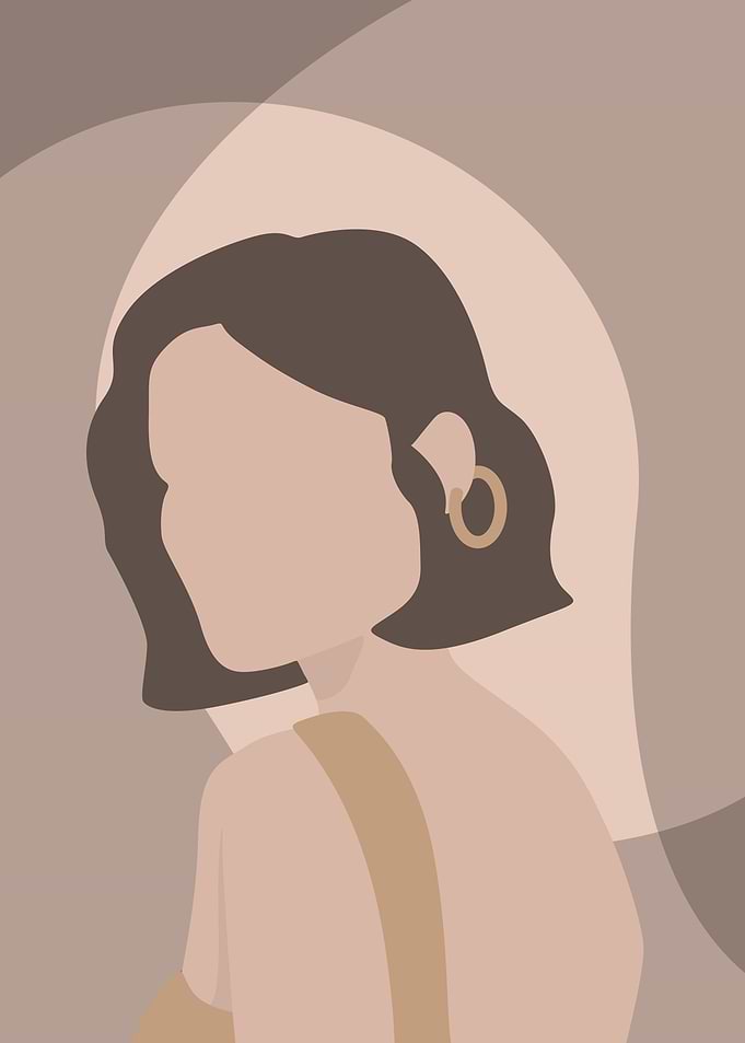 Minimalist Young Woman