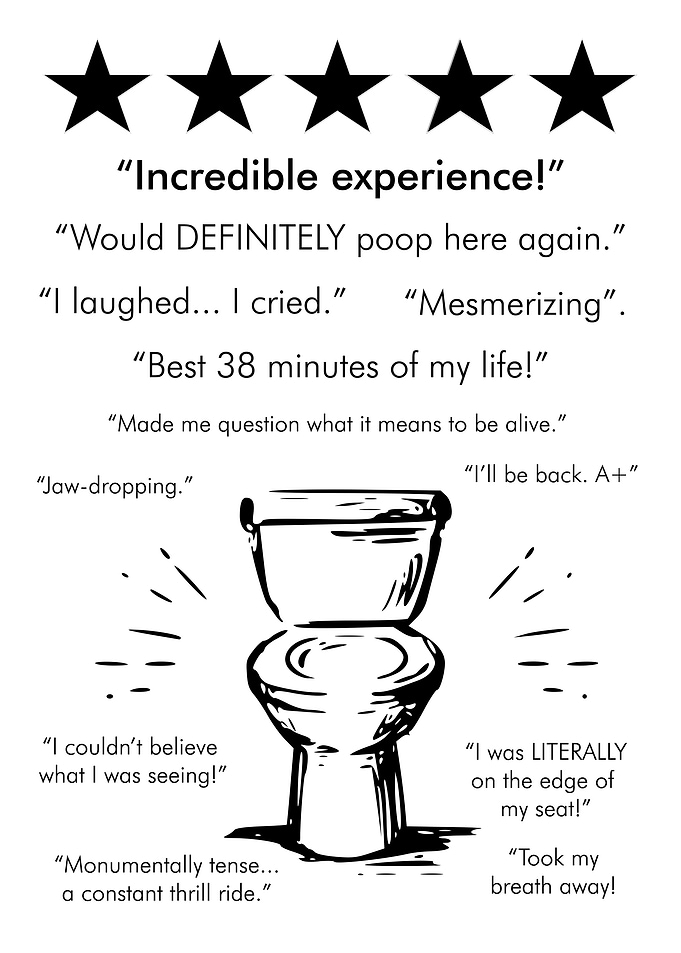 INCREDIBLE TOILET WHITE