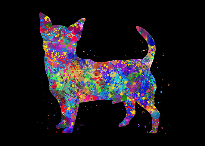 Chihuahua watercolor