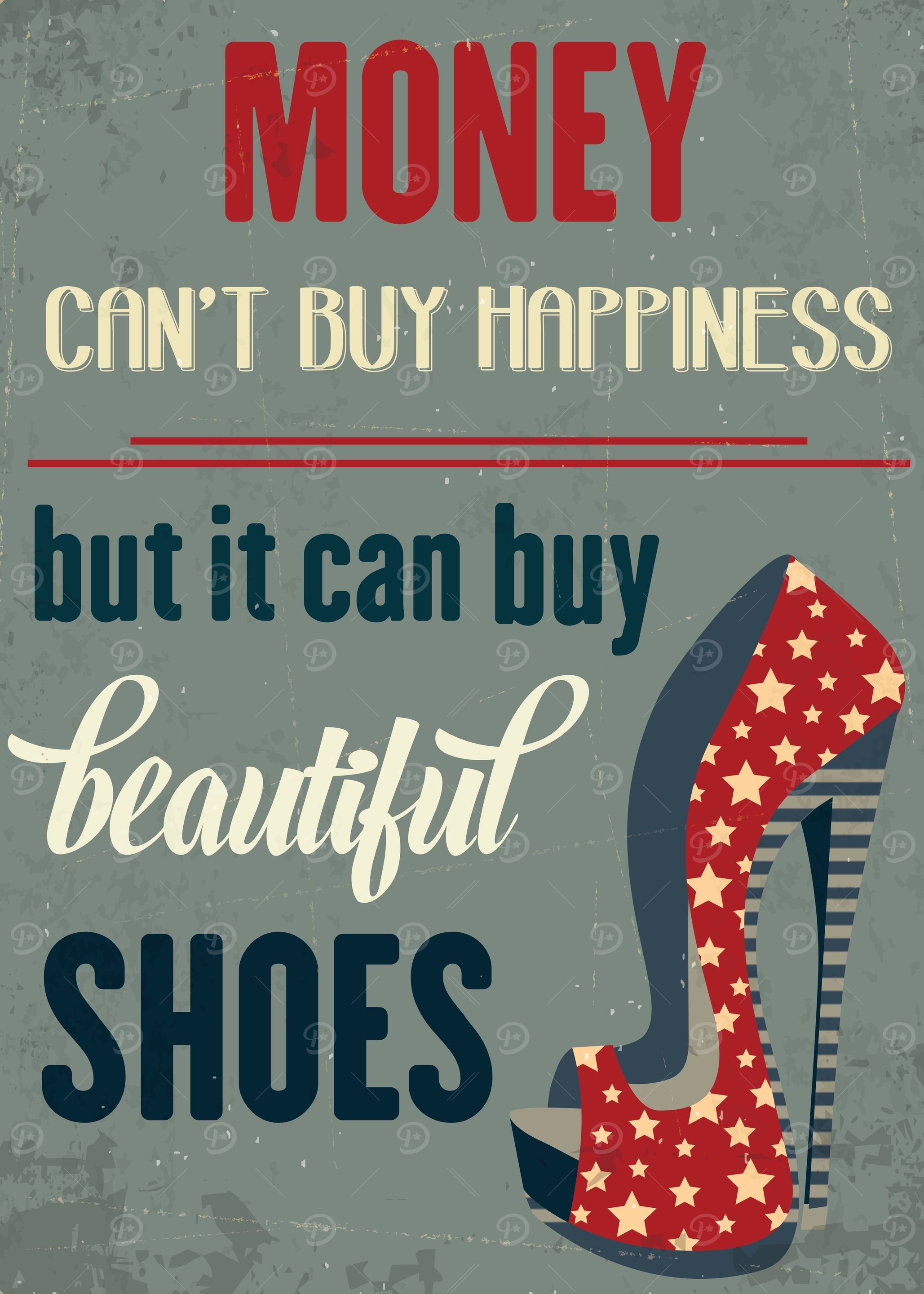 MONEY HAPPINESS SHOES