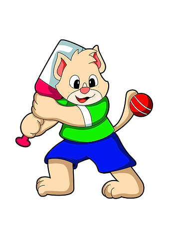 Cat Cricket player Sports