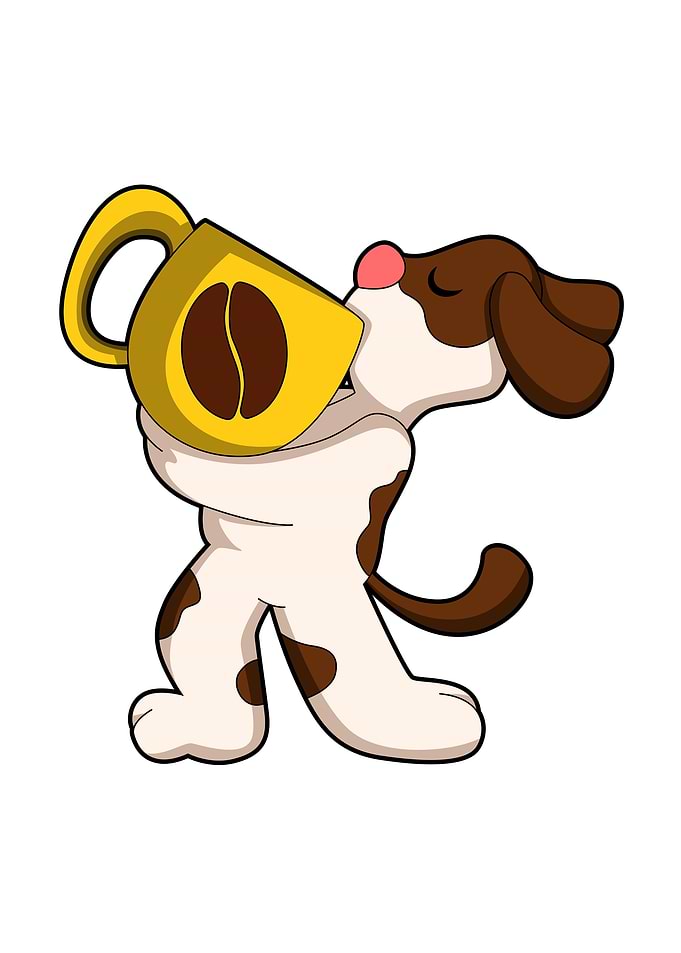Dog Cup of Coffee