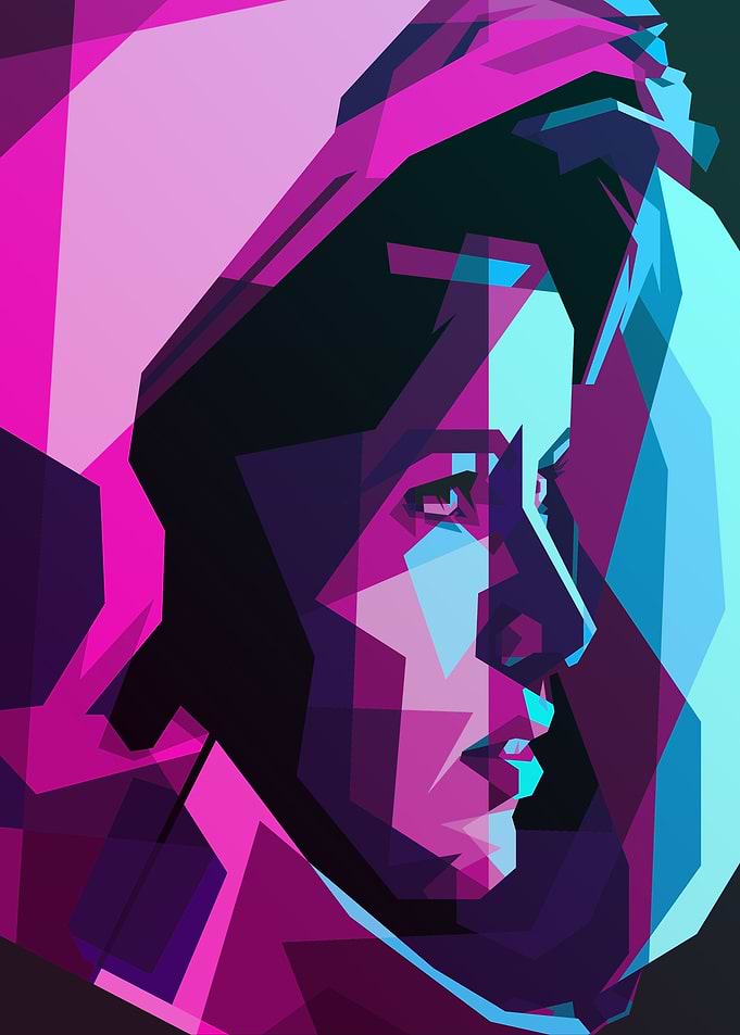 Girl Astronaut Retro